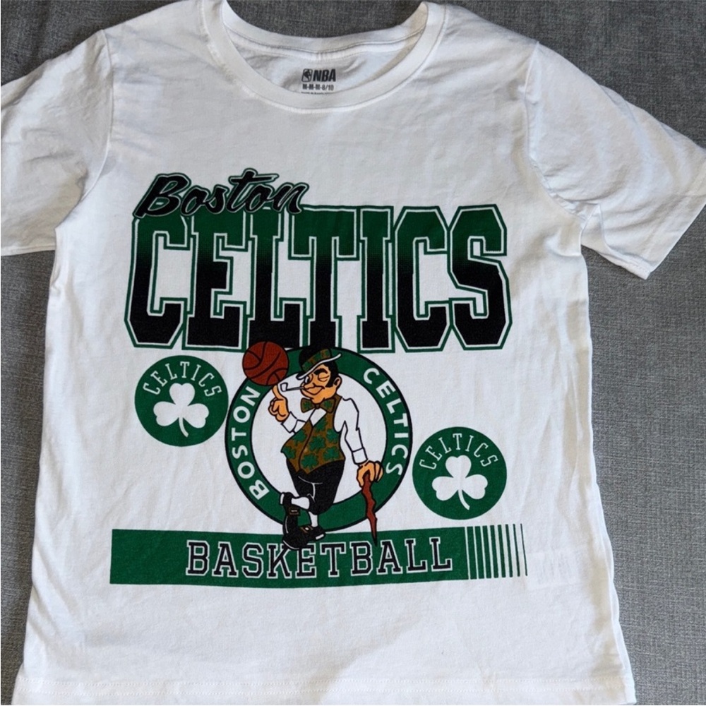 NBA Boston Celtics White Short Sleeve T-Shirt